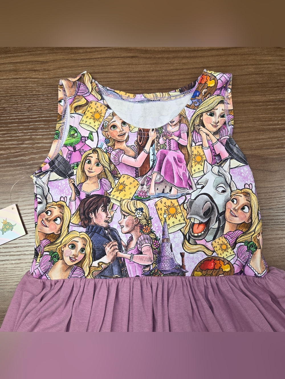 NWT Girls Pretty Me Clothing Rapunzel Tangled Dress Size 3 - 4